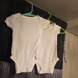 🔵White Kids One Piece Bodysuit